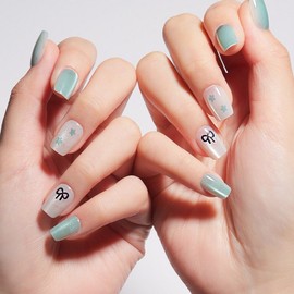 Finger heel starlight mint something finger press nail tip, 1 piece, starlight mint S / 핑거힐 별빛민트 썸띵 핑거프레스 네일팁, 1개, 별빛민트S