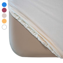 Zen Fitted Cover for Massage Table - Soft Terry Towelling Massage Table Cover - Skin-friendly Lounger Cover - Washable Fitted Sheet - Premium Cover Cream