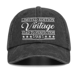 Rybicag 44th Birthday Gifts for Him Her, 1981 for 44 Year Old Men Women Vintage Hat