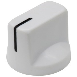 6.4mm Hole Large Duckbill Instrument/Amplifier/Machine Control Knob Pack of 5 (White)