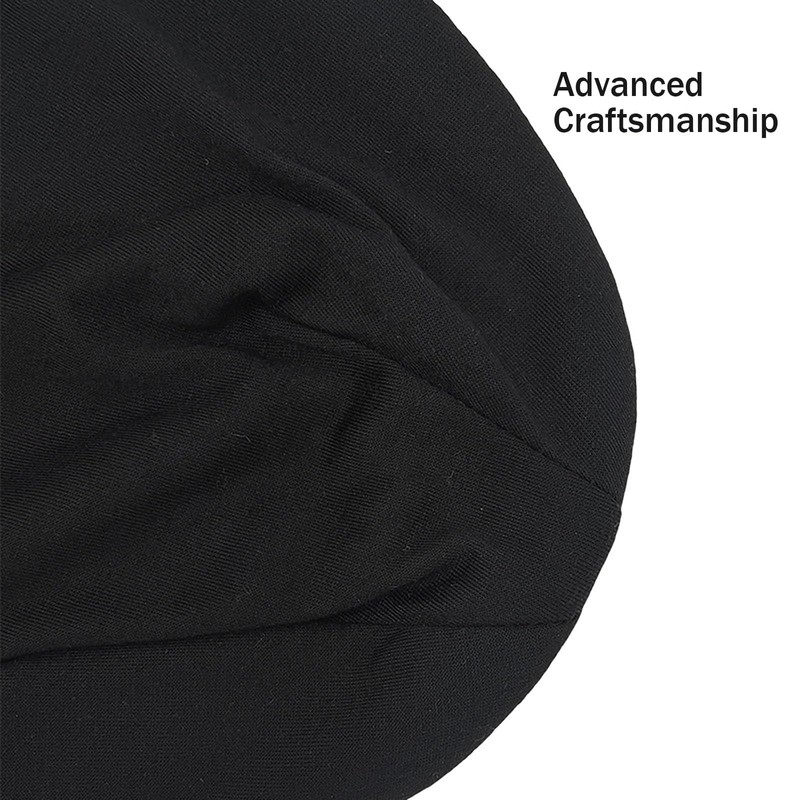 Dinghaole New Head Wrapping Solid Color Pile Cap Double Layer