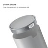 EKO Mini Desk Trash Can with Swing-Top Lid 0.4 Gallon