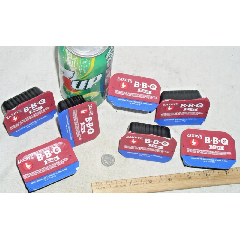 ZAXBY'S 7 NEW SEALED 1.5 OZ OUNCE ZAXBY'S ZAXBYS BBQ