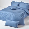 HOMESCAPES 1000 Thread Count Egyptian Cotton Blue Oxford Size Pillowcase