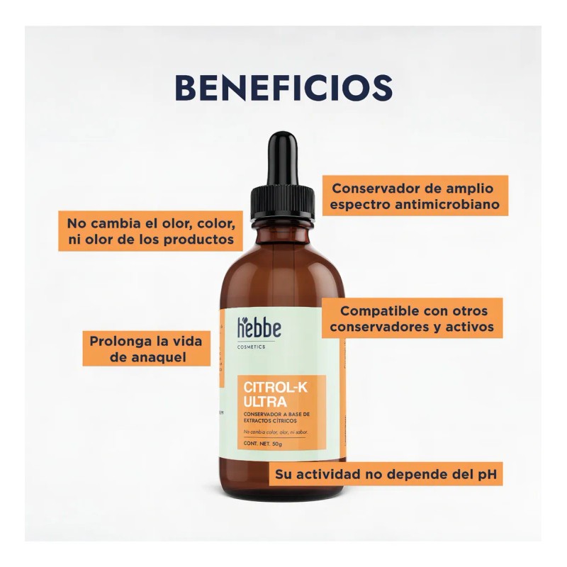 Citrol K Conservador cosmetico a base de extractos Cítricos Kosher,