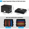 File Box with Lock - Fireproof Document Box File Organizer