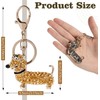 JTTBIGV Cute Animal BlingBling Crystals Keychain Animal Charm Keyring Car