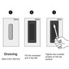 Recessed Finger Flush Pulls - Hadnles Fit Wardrobe Doors, Pocket