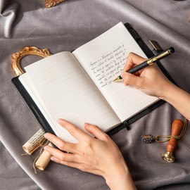 Vintage Leather Journal Notebook with Combination Lock, B6 Embossed Flower Secret Diary Ruled Lined Paper for Writing, Gift for Women Girls Children (Black)