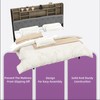 YITAHOME Upholstered Platform Bed with Headboard Storage and LED Lights
