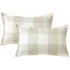 Sungeek Buffalo Check Plaid Cushion Covers 30 x 50 Set