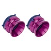 1 Pair NAB Hub Adapters Polished Aluminum Alloy Universal Loading