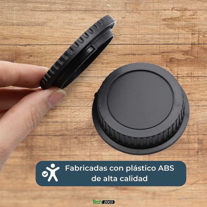 TECHZOCO Front and Lens Cap Compatible with Canon EF/EF-S 4000D