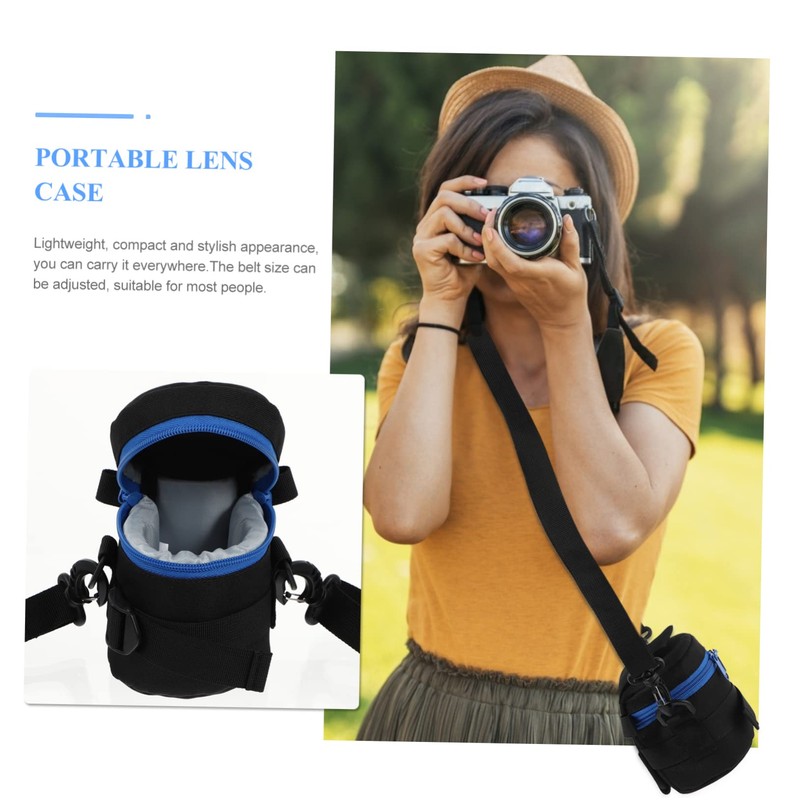 Mipcase 1Pc Shockproof Camera Lens Pouch Thickened Storage Bag for