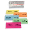PARTY DISCOUNT ® Double Number Block 1000 Tears No. 1001-2000 Orange