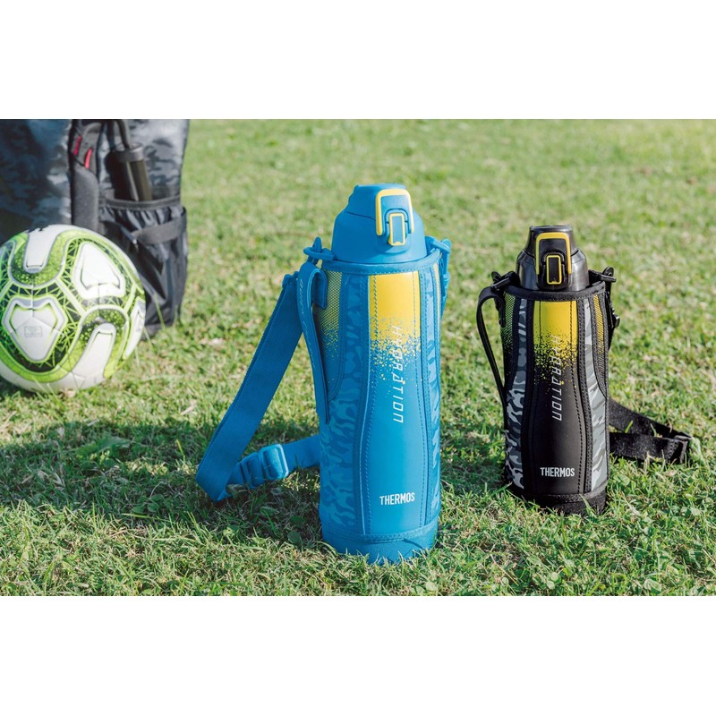 Thermos FHT-1000F BK-C Vacuum Insulated Sports Bottle, Black Camouflage, 0.3