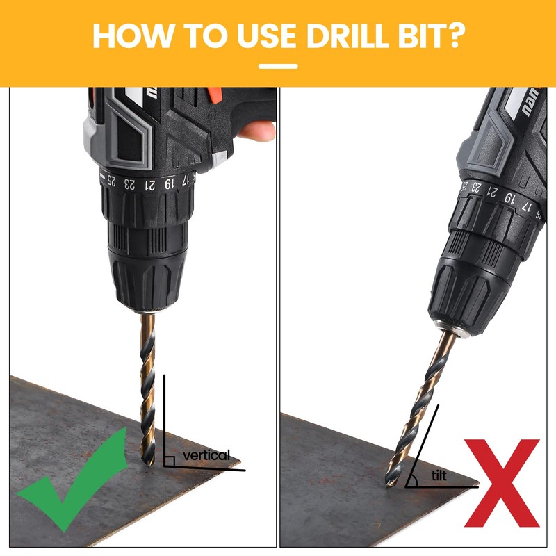CaRoller 29Pcs Drill Bit Set, 135 Degree Tip High Speed