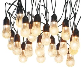 Warm White Color Stylish Outdoor Solar String Lights 228.35 in. D X 228.35 in. L X 2.95 in. W X 9.64 in. H Size, Automatically Light Up at Night | Decorating a Tree, Patio Umbrella Highly Durable