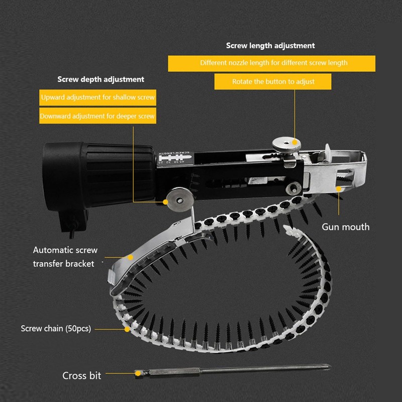 Accesorio para Taladro Eléctrico, Adaptador de Cadena para Taladro con