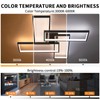 Shine LUEST Modern LED Ceiling Lights for Bedroom 26" Dimmable
