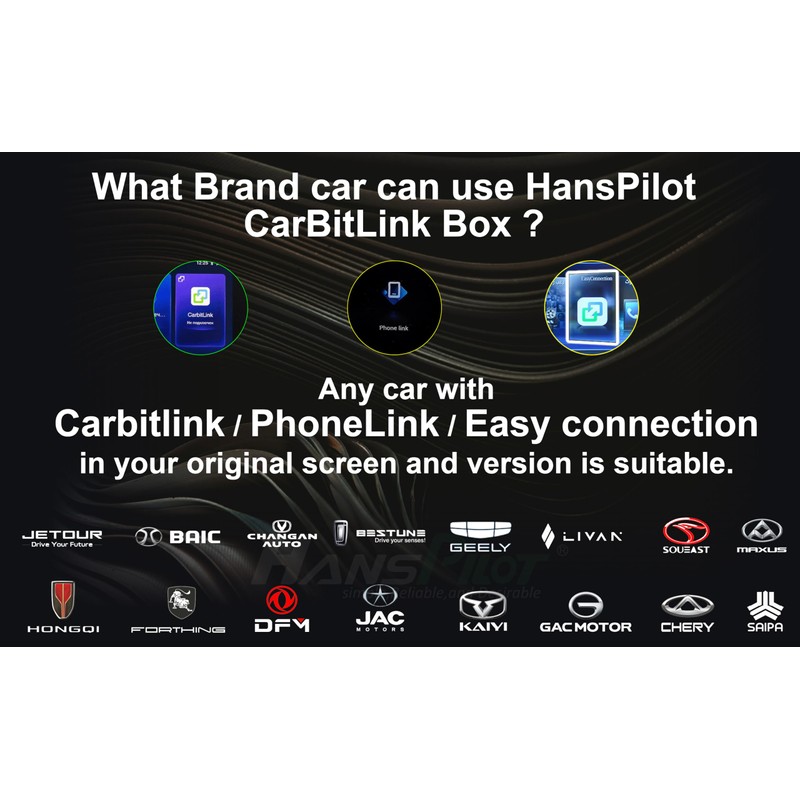 NCP0039 HansPilot CarKit CarBitLink x Baic Jetour Geely Chery Jac
