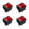 Set of 4 Toggle Switches 230 V, Rocker Switch 230