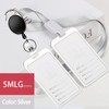 Metal ID Badge Holder for Women Men 5mlggoods Aluminum Retractable