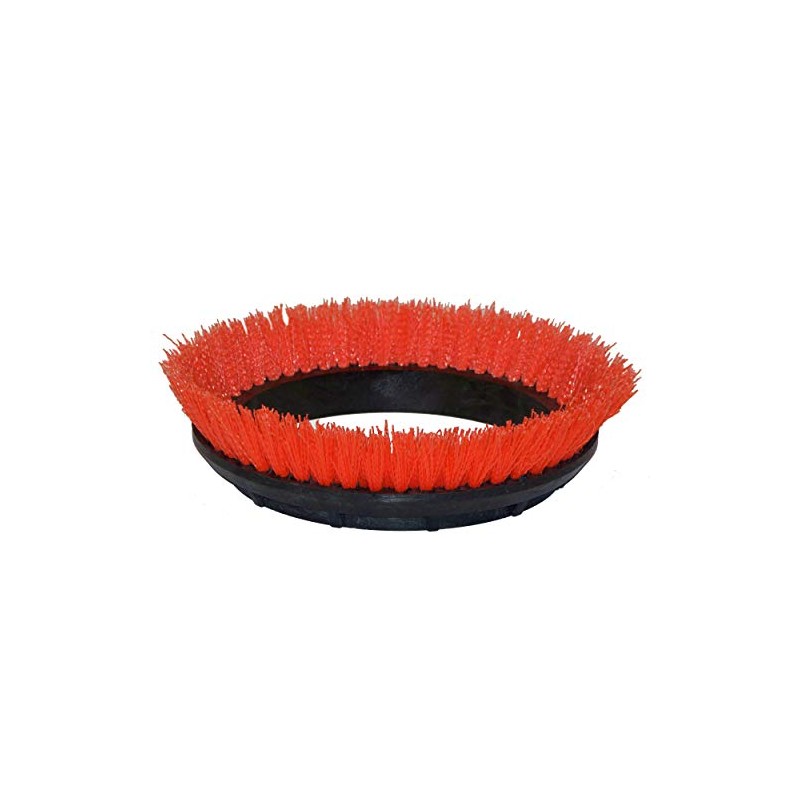 Unknown1 12-inch Orange Scrub Brush for Floor Machine