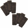 Cogit Woody Walnut Chair Socks, 2 Pairs (Prevents Floor Scratches