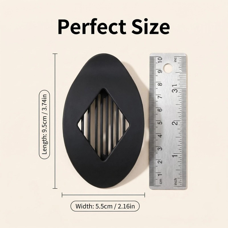 6 PCS Flat Hair Clips for Women, Large Strong Hold