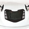 Car Craft Perforated Rear Hood Vent Grille Inserts, Polished Stainless