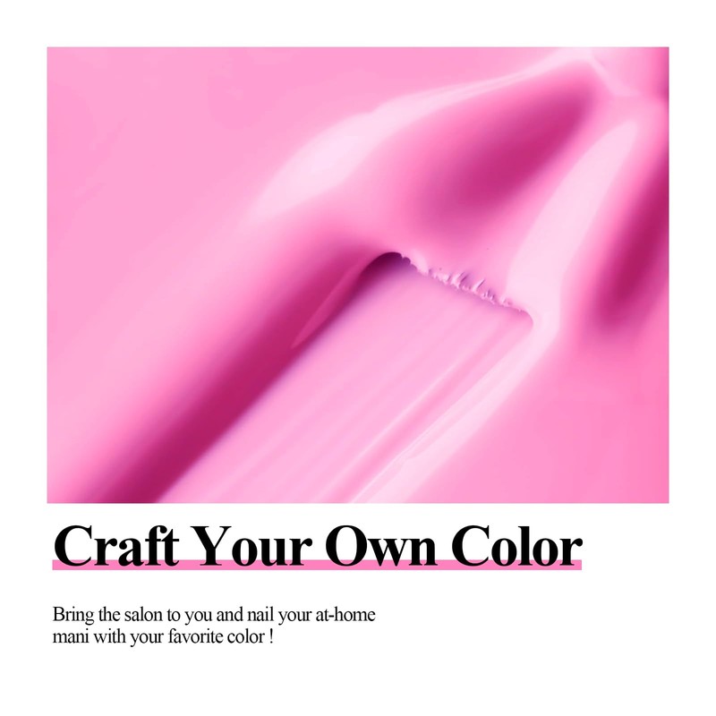 Imtiti 1 Piece 15ml Deep Pink Color Gel Soak Off