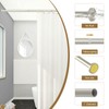 Brushed Nickel Shower Curtain Rods - 31-80 Inch Spring Tension