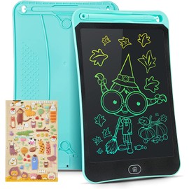 LCD Writing Board, 12 Inches, Genialba Colourful LCD Writing Tablet, Children's Gift, LCD Writing Tablet Electronic Tablet, Graphic Tablet for Children's Games 2 3 4 5 6 7 Year Old Girls (Blue)