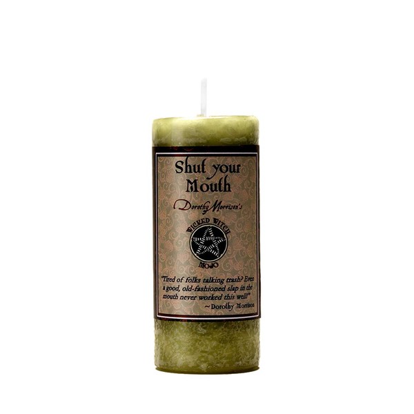 Wicked Witch Mojo Shut Your Mouth Candle by Dorothy Morrison