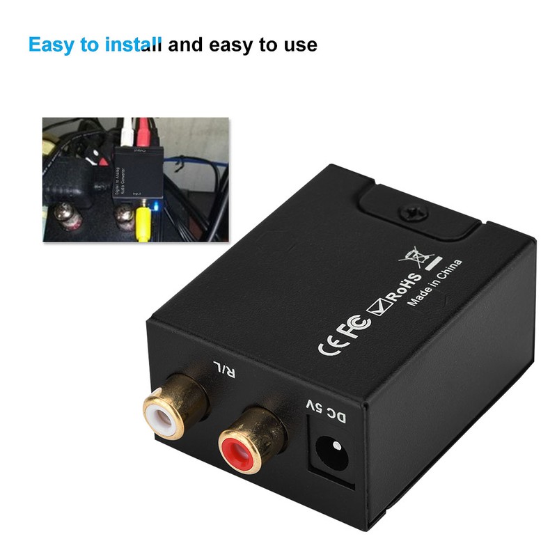 Digital Analog Audio Converter Optical Fiber to Analog Digital Audio