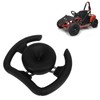 277mm Racing Steering Wheel with 135mm Adapter Black PU Universal