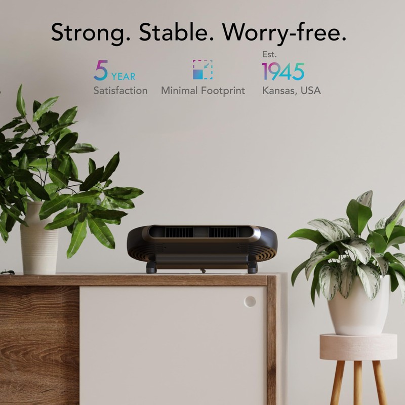 Vornado AXL Low-Profile Airwave® Oscillating Fan with Remote, Adjustable Tilt,