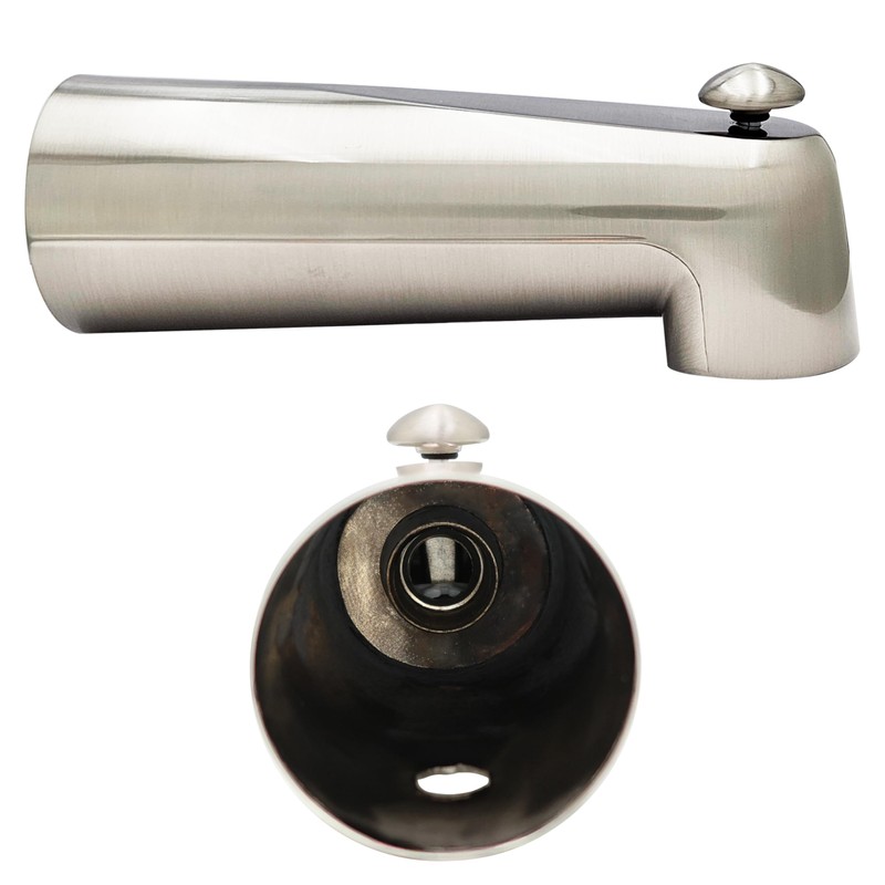 Westbrass E507DUS-07 Universal Fit 7" Diverter Tub Spout, Zinc, Satin