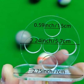 Fyazgop Billiard Rod Trainer, Transparent Stable Billiard Strokes Trainer, Hitting Tool Training Device Pool Cue Exerciser Equipment
