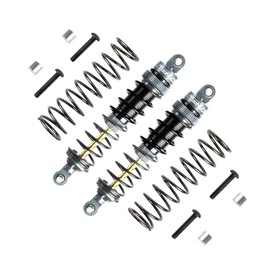 TOOMOD 100mm RC Oil Shock Absorber Big Bore Damper for 1/10 Arrma,Slash,BIG ROCK,Stampede,Rustler, Bandit, Ford, Vorteks,1/8 TYPHON,etc. Parts Upgrade Replace（2Pcs）(Grey)