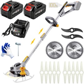 YEXLXLN 6000mAh Electric Weed Wacker Cordless, Battery Powered Weed Eater