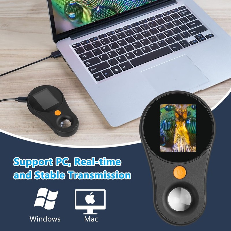 Adiwo Digital Microscope, USB Digital Mini Pocket Laboratory Portable Microscope(Hand-held),