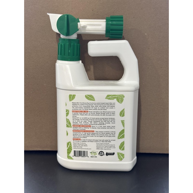 Mighty Mint Peppermint Oil Lawn & Yard Bug Control Spray