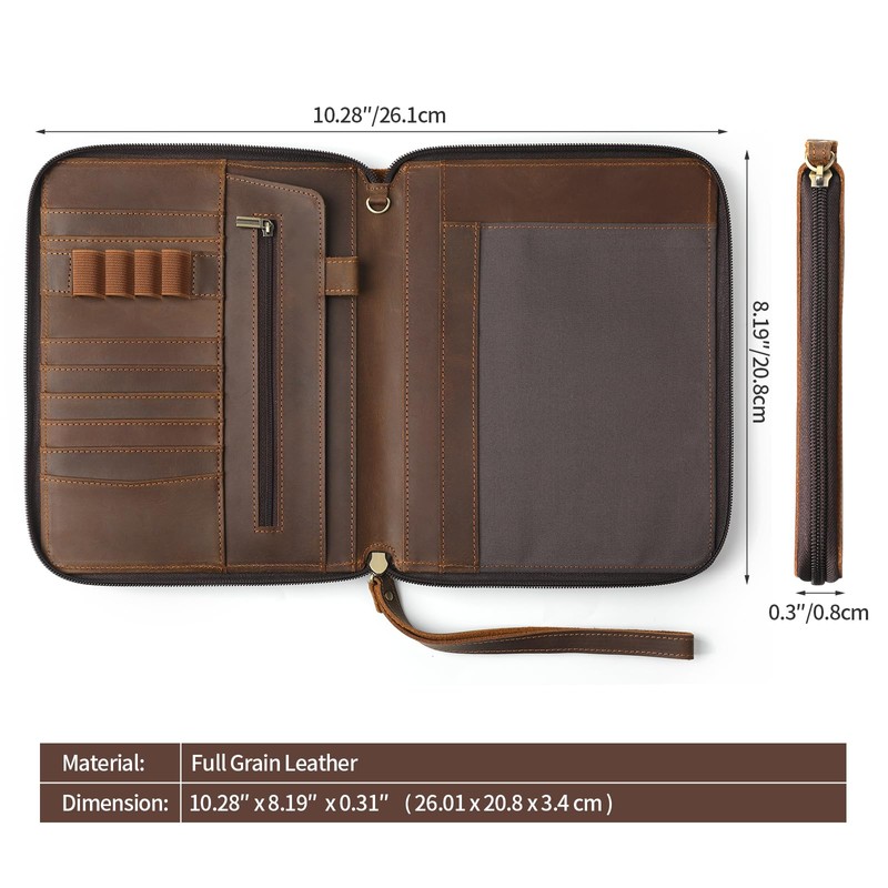 Ringsun A5 Leather Journal Notebook Cover 5 x 8 inch