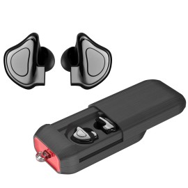 V5.0 True Wireless Stereo Earbuds Noise Cancelling TWS Headset with Waterproof Charging Dock and Earphonecolor: Black Color
