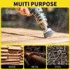 9 Piece Drill Wire Brush Set, 6mm Round Shank, Steel
