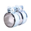 Exhaust Pipe Clamp, Stainless Steel Turbo Exhaust Band Clamp, Silencer,