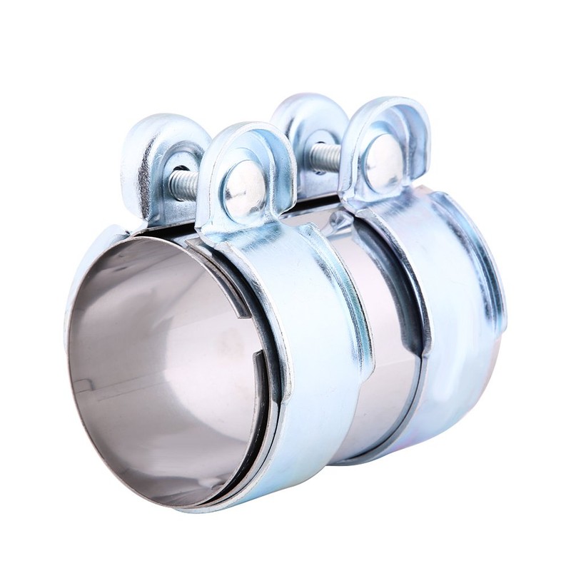 Exhaust Pipe Clamp, Stainless Steel Turbo Exhaust Band Clamp, Silencer,