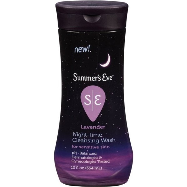 Summer's Eve Night-Time Cleansing Wash, Lavender, 12 Ounce?(Pack of 3)